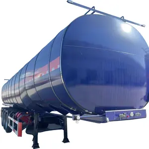 China Fabricage Lichte 3 Assen 45cbm 4 Compartimenten Aluminium Brandstoftank Oplegger Olietanker