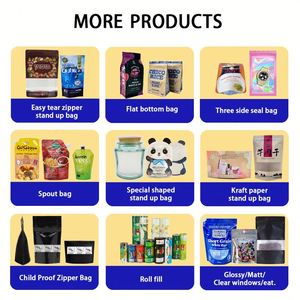 Custom Logo Food Grade Plastic Packaging PET/BOPP Heat-Sealed Back Middle for Chips Laminated Popcorn Snack <b>Bags</b> for Pet Food - Product Image 5