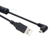 Para Ni Kon Sanyo Cable de cámara digital 8P 2. 1 2. 2 2. 2 E7 E60 S6 S7 ángulo recto mini cable USB de 8 pines