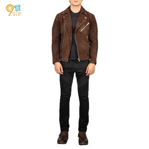 Custom High Quality <strong>Mens</strong> Custom Fashion Street Style <strong>Suede</strong> Biker Bomber <strong>Jackets</strong> - Product Image 4