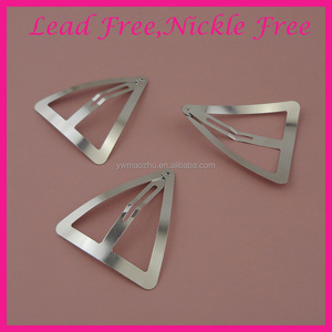 6cm चांदी बड़े त्रिकोण धातु तस्वीर बाल क्लिप DIY महिला बड़ा पक्ष Hairpins के लिए लीड मुक्त <span class=keywords><strong>Nickle</strong></span> नि: शुल्क - Product Image 3
