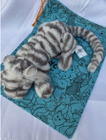 Peluche populaire britannique Sacha Snow Tiger JC Tiger, super douce, avec rembourrage en coton PP, cadeau pour amis, vente en gros