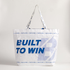 Wholesale Durable Custom Printed Reusable Large PP Woven Laminated Tarpaulin Advertising Storage Beach Shopping Tote Bag - Product Image 4
