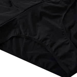 Tankini de natación de 1 pieza con patrón sólido elegante para mujer, falda Culotte de cintura media favorecedora, Bikinis transpirables de secado rápido, ropa de playa - Product Image 3