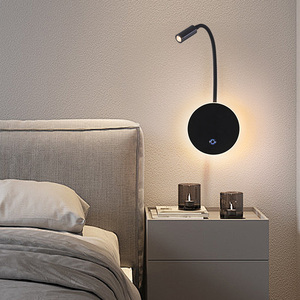 Tubo a collo di cigno moderno <span class=keywords><strong>Design</strong></span> nordico per interni lampada <span class=keywords><strong>da</strong></span> comodino regolabile a <span class=keywords><strong>parete</strong></span> per camera d'albergo a <span class=keywords><strong>Led</strong></span> <span class=keywords><strong>applique</strong></span> murale - Product Image 2