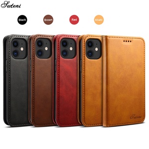 SUTENI accessoires de téléphone portable étuis pour iPhone13 Pro <span class=keywords><strong>Max</strong></span> étui à rabat en cuir avec support de carte pour iPhone 12 Mini - Product Image 6