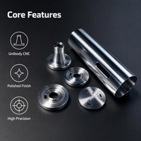 Kit de pièces en aluminium usinées CNC de haute précision, ensemble de composants métalliques sur mesure pour tournage et fraisage, pour machines industrielles