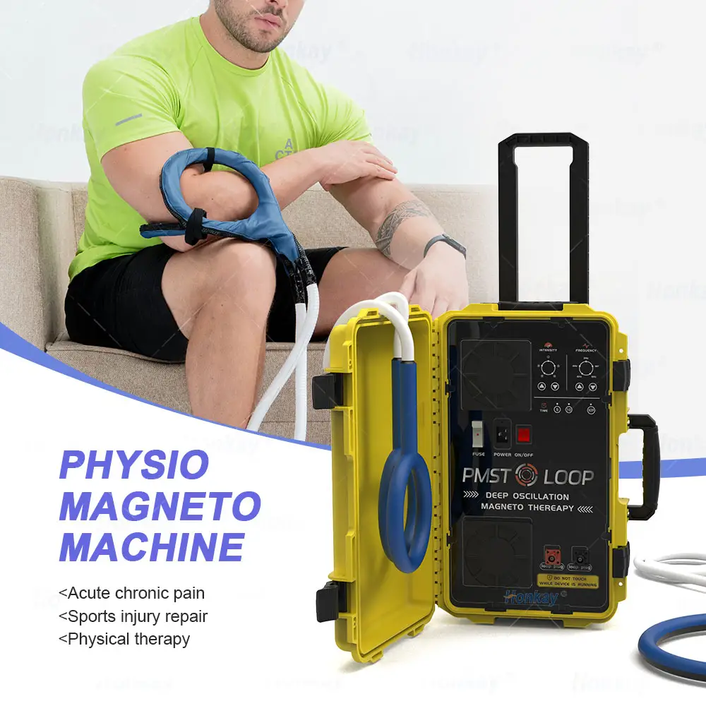 Pemf 6000 Gauss Alivio del dolor de doble bucle Physio Pmst Magneto Fisioterapia Terapia de campo electromagnético magnético pulsado