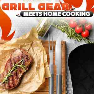 Ensemble de 32 outils de barbecue, mini-outils de grillade, accessoires de camping, ustensiles de barbecue, barbecue d'extérieur avec sac de transport, thermomètre, tapis de grillade - Product Image 3