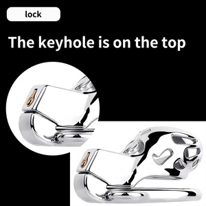 FRRK Heavy Duty Male Chastity Device Cobra 2.0 Penis Cage Metal Cock <b>Rings</b> with Belt Adults Supplies for Men - Product Image 5