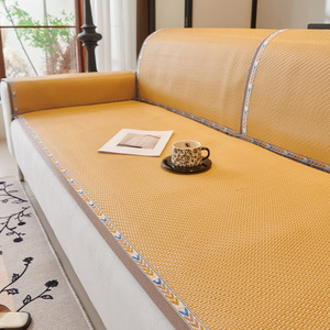 Cojín de <span class=keywords><strong>Sofá</strong></span> de Seda Helada, Cojín de Asiento Antideslizante de Verano, Nuevo Diseño, Respaldo Completo, Estilo Simple y Moderno - Product Image 4