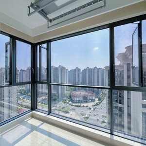 Chứng nhận nfrc nghiêng và biến cửa sổ nhôm và cửa ra vào kính cường lực cách nhiệt phá vỡ cửa sổ nhôm - Product Image 2