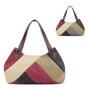 Bolso de mano de lona elegante de lujo para mujer recién llegado personalizado con cierre de cremallera para mujer - Product Image 1