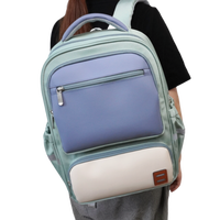 OEM/ODM sortie d'usine filles fermeture éclair étanche protection de la colonne vertébrale menthe vert Oxford école sac à dos étudiant plusieurs poches
