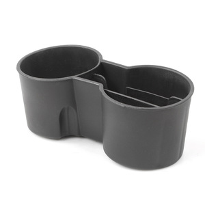 Porte-gobelet Tesla Model 3 Y, boîte de rangement en TPE avec fente pour cartes, organiseur de voiture - Product Image 1