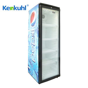 Réfrigérateur commercial vertical pour boissons CE ROHS, vitrine à porte vitrée, refroidisseur de boissons, approvisionnement direct usine SC350, sans givre, Opera - Product Image 1