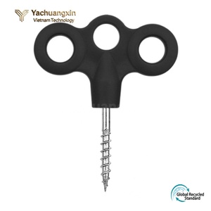 Tent <b>Peg</b> 3cm <b>Screw</b> Metal Handle 5.5cm Width Outdoor Camping Use - Product Image 6