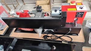 Mesin bubut logam Mini 7x14 DIJIN merek mesin bubut bangku kecil 550W dengan mengejar Dial roda gigi logam jenis kecepatan variabel dengan Diskon - Product Image 4