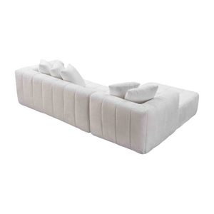 Canapé d'angle modulaire Oehome 107,9 pouces en forme de L avec pieds en bois, design moderne, rembourrage mousse et ressorts, assise profonde, aucun assemblage requis - Product Image 5