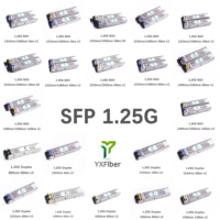 Module optique compatible SFP 1.25G WDM Duplex DDM LC/SC pour usine, portée 550m, 2km, 20km, 40km, 60km, 80km, 120km, 160km, 200km