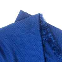 Tissu bleu 100 % polyester tissé, ignifuge, imperméable et résistant aux déchirures pour vêtements de travail, bagages d'extérieur, rideaux et doublures de voiture