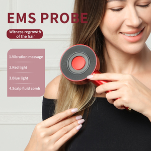 Kks Terapia de luz roja Masajeador de cuero cabelludo Cepillo de crecimiento de cabello Peine Masajeador de cabeza - Product Image 5