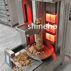 Shineho Bonne Vente Gaz Doner <span class=keywords><strong>Robot</strong></span> Coupe <span class=keywords><strong>Automatique</strong></span> Shawarma <span class=keywords><strong>Kebab</strong></span> Coupe Viande Coupe <span class=keywords><strong>Automatique</strong></span> Rotatif 4 Brûleurs Shawarma - Product Image 2