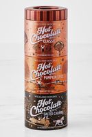 Boîtes rondes empilables à 3 étages en fer blanc de qualité alimentaire Williams Sonoma pour chocolat chaud, cacao, biscuits et bonbons