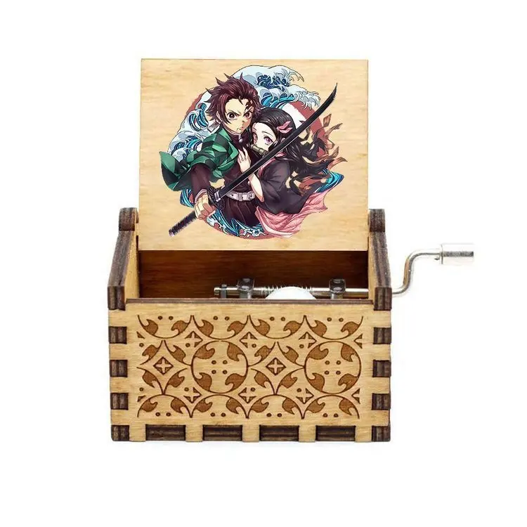 39 Styles Demon Slayer Kamado Nezuko Wooden Music Box Girls Girl Friend Cosplay Fans Gift