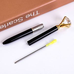 Promotional Fashion Simple Style Custom Logo GiftMetal Ballpoint <b>Pen</b> Crystal Top Glitter <b>Purple</b> Black Ink Office School - Product Image 4