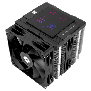 พัดลมระบายความร้อนซีพียู Thermalright รุ่น Assassin 120 DIGITAL BLACK ขนาด 162 มม. พร้อมหน้าจอแสดงอุณหภูมิแบบเรียลไทม์ Thermalright PA120 DIGITAL BLACK CPU Co - Product Image 2