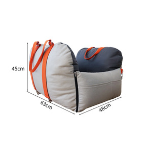 Cama para Perros y Gatos Golden Pet, 63x48x45cm, Color Azul Gris, Cojín de Viaje para Asiento de Coche, Cama Cómoda para Mascotas - Product Image 2