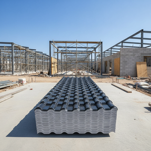 Tuile de toiture en résine synthétique ASA Wave, vente en gros, pour hôtels, tuiles de toiture ASA, plaques de toiture pour bâtiments, panneaux de toiture pour fermes - Product Image 1