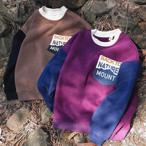 <span class=keywords><strong>Pull</strong></span>-over chaud et épais à manches longues pour garçons, avec coutures contrastées, idéal pour l'hiver - Product Image 3