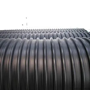 Mplastic 12Inch Dubbele Wand Gegolfde Hdpe Pijp SN4 SN8 12Inch Storm Water Drainage Duiker Pijp