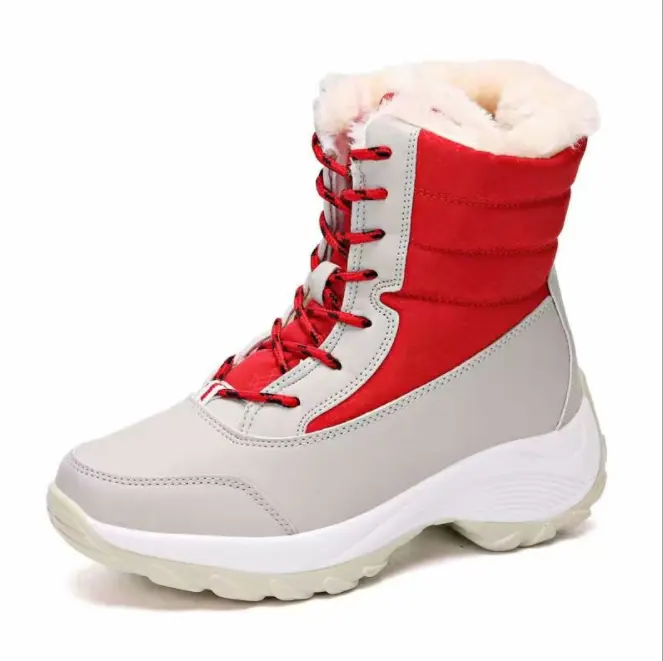 Women Boots Waterproof Winter Shoes Women Snow Boots Platform Keep Warm Ankle Winter Boots With Thick Fur Heels 2021