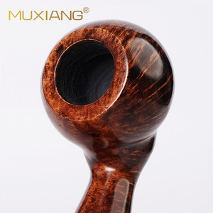 Muxiang Stone Traditional Pipe Small <b>Dragon</b> Claw Egg 9mm Bowl Resin Mouthpiece Bent Design - Product Image 2