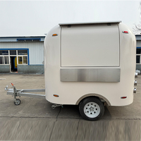 NOUVEAU 2025 Remorque de cuisine mobile complète en acier inoxydable de 2,5 mètres pour la vente de nourriture, de barbecue et de crème glacée