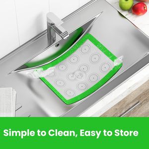 마카롱 용 식품 안전 실리콘 베이킹 매트 비 스틱 실리콘 쿠키 오븐 라이너, 베이킹 팬, 토스터, 케이크 및 빵 만들기 - Product Image 3