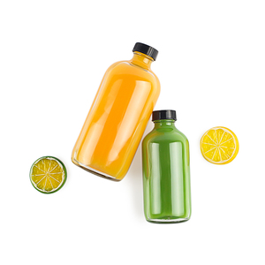 8oz 16oz 320ml Bouteilles Boston en verre de stockage de sirops de <span class=keywords><strong>vanille</strong></span> 250ml 500ml 1000ml avec bouchon à vis noir pour le stockage du thé au vin - Product Image 1