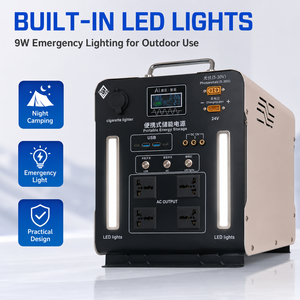 แหล่งจ่ายไฟสำรองแบบพกพา 150Ah พร้อมพอร์ตเอาต์พุตไฟฟ้ากระแสสลับ 220V พอร์ต DC24V พอร์ต USB-C และไฟ LED ใช้งานร่วมกับเครื่องชาร์จไฟได้ - Product Image 6
