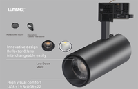 Spot sur rail à LED 3 CCT 3000K 5000k Tracklight à LED 10W 15W 20W 25w 30w CRI RA 90 Adaptateur triphasé Spot pour éclairage général pour éclairage de vente au détail
