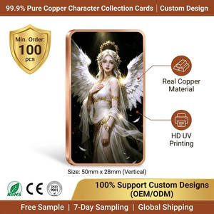 Meilleures ventes : Cartes de collection <span class=keywords><strong>Fantasy</strong></span> Beauty Anime Girl, Barre de cuivre fin 999 de 1 once AVDP, lingot coloré imprimé, en vente - Product Image 3