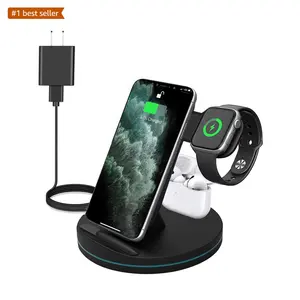 2023 Hot selling products Amazon Charger Magnetic 15W 3 IN 1 Wireless Charger Charging Station For iPhone 14/13 pro Fast charger
