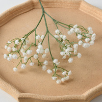 Simulasi Gypsophila Buatan Tangan dari Karet Plastik Lembut, Dekorasi Bunga Tongkat Tangan Pengantin, Alat Peraga Fotografi Buatan