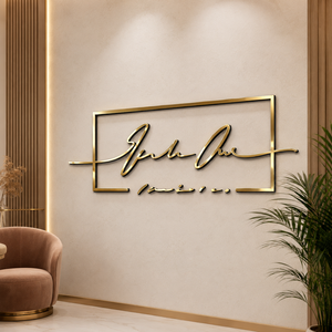OEM Color Acrylic Laser Cut Logo Letters, Wall <b>Sign</b> for Office/Salon/Reception, Wholesale - Product Image 1