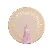 Boîte Cadeau Cylindrique Rigide Réutilisable avec Couvercle à Pompon, Luxe Rose Mat, Emballage en Papier Couché pour Fleurs, Chocolats et Bonbons
