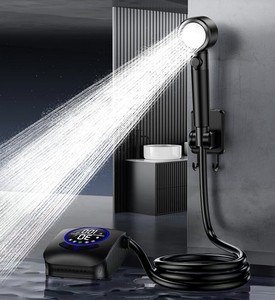 Ducha Portátil para Camping con Cabezal USB, Manguera, Bomba y Bolsa de Agua Recargable - Product Image 1