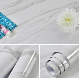 Papier peint mural auto-adhésif imperméable à l'eau Papier peint résistant aux hautes températures Papier peint blanc Autocollant décoratif <span class=keywords><strong>pour</strong></span> la maison Film protecteur - Product Image 5