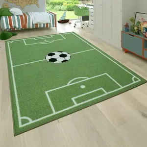 ילדים של שטיח חדר ילדים כדורגל עיצוב ירוק כדורגל לשחק שטיח